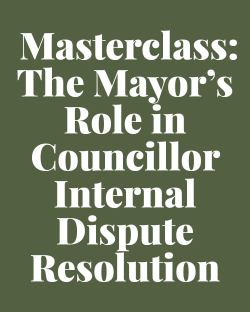 The Mayor's Role in Internal Dispute Resolution