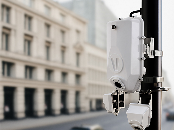 AI-powered traffic sensor on pole
