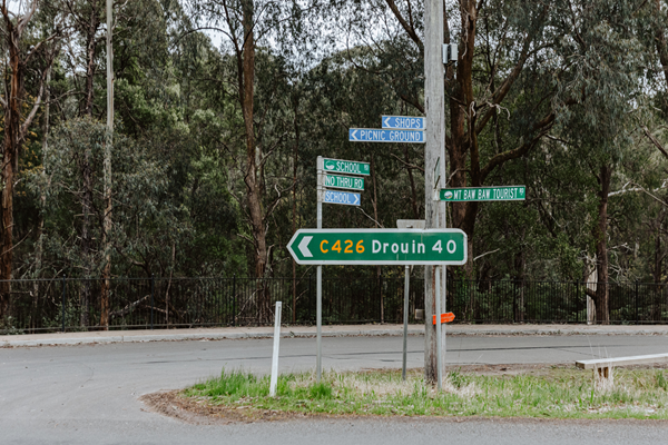 Road signs in rural Victoria