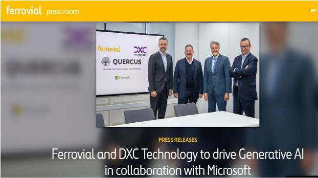 Ferrovial and DXC Technology Press Room