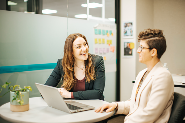 One-on-one training in the office