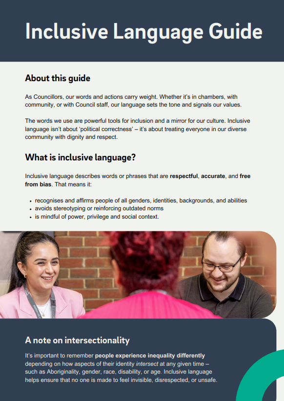 Melton City Council Inclusive Language Guide