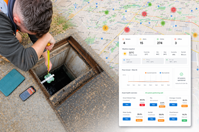 Smart stormwater monitoring in operation