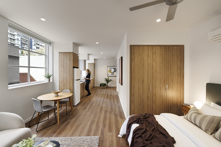 Inside one of the apartments created as part of the Make Room Project