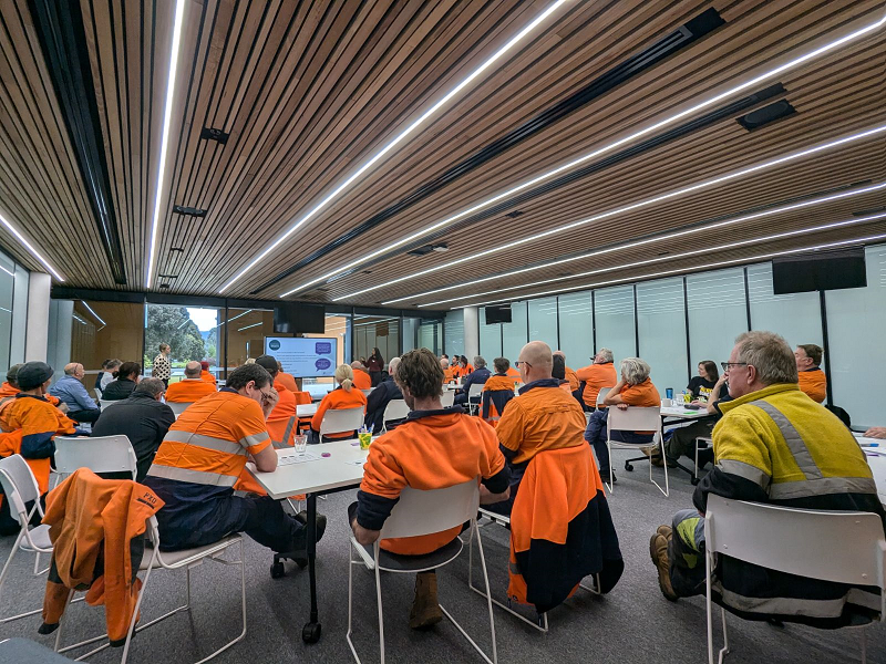 Yarra Ranges staff in a meeting room