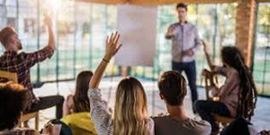 Photo of people in a classroom