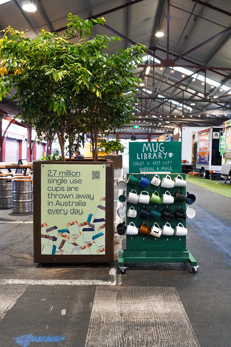 Queen Victoria Market Circular Economy Precinct Pilot - Mug Wall