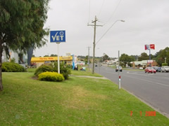 View of Anderson Street before the construction of the footpath